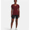 Dames-T-Shirt met Korte Mouwen Under Armour Donkerrood Maat S