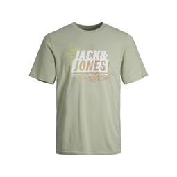 Heren-T-Shirt met Korte Mouwen Jack & Jones JCOMAP SUMMER 12257908 Groen Maat L