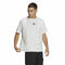Heren-T-Shirt met Korte Mouwen Adidas Essentials Brandlove Wit Maat M