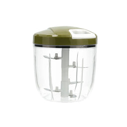 Handmatige minihakker met trekkoord Quid Naturalia Groen Metaal 12,5 x 14 cm Handboek