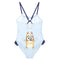 Zwempak voor Meisjes Bluey Licht Blauw Maat 2 Jaar