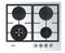 Whirlpool AKTL629/WH kookplaat Wit Ingebouwd 59 cm Gaskookplaat 4 zone(s)