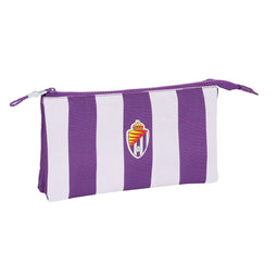 Pennenetui met 2 vakken Real Valladolid C.F. Paars 22 x 12 x 3 cm