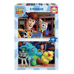Set van 2 Puzzels Toy Story Ready to play 48 Onderdelen 28 x 20 cm