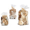 Tas Decoratieve bollen Bruin Wit vlechtwerk (18 x 34 x 14 cm) (12 Stuks)