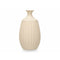 Vaas Beige Keramisch 21 x 39 x 21 cm (2 Stuks) Strepen