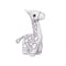 Knuffel om in te kleuren Wit Zwart Stof 17 x 22 x 9 cm Giraf (8 Stuks)