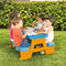 Set van kindertafel en mand Hot Wheels Blauw Oranje Plastic 69 x 42 x 79 cm