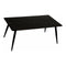 Hoofdtafel Marmer Zwart Metaal Melamine DM (60 x 45 x 110 cm)