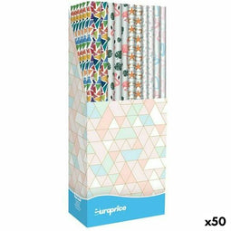 Cadeaupapier Europrice Melody Multicolour Rol 70 x 200 cm (50 Stuks)