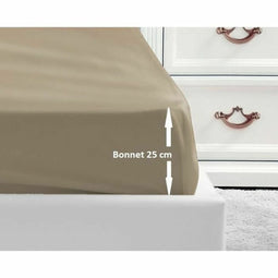 Verstelbaar onderlaken Lovely Home Beige 160 x 200 cm