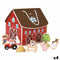 Playset Woomax Boerderij 9 Onderdelen 4 Stuks 19 x 18 x 19 cm