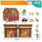 Playset Woomax Boerderij 9 Onderdelen 4 Stuks 19 x 18 x 19 cm