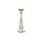 Kaarshouder Home ESPRIT Wit Natuurlijk Metaal Mangohout 13 x 13 x 46 cm