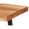 Bijzettafel Trama 120 x 60 x 48 cm Bruin Zwart Acacia