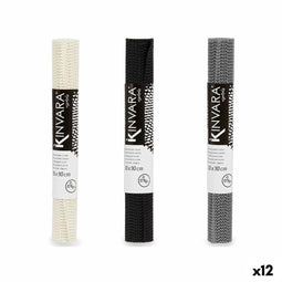 Antislip Kinvara SJ-A101-1 Wit Zwart Grijs Rubber 30 x 90 cm