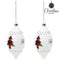 Kerstballen (2 uds) Kristal Wit