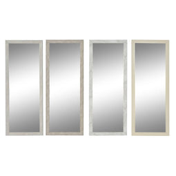 Wandspiegel DKD Home Decor 36 x 2 x 95,5 cm Kristal polyestyreen (4 Stuks)