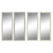 Wandspiegel DKD Home Decor 36 x 2 x 95,5 cm Kristal polyestyreen (4 Stuks)