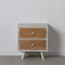 Nachtkastje COUNTRY Natuurlijk Wit Sparrenhout 50 x 35 x 55 cm Hout MDF