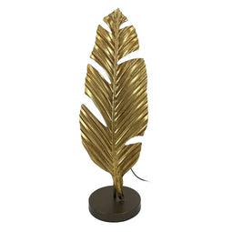 Bureaulamp 24 x 24 x 65 cm Zwart Gouden Metaal