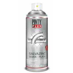 Sprayverf Pintyplus Tech Galvazinc 306 ml Zilverkleurig