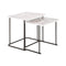 Set van 2 tafels DKD Home Decor Wit Zwart Metaal Hout MDF 51 x 43 x 49 cm
