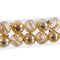 Kerstballen Gouden Plastic 6 x 6 x 6 cm (12 Stuks)