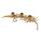 Kaarshouder 60,5 x 28,5 x 11 cm Gouden Metaal