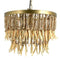 Plafondlamp 40 x 40 x 29 cm Natuurlijk Metaal Hout