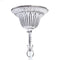Plafondlamp 58 x 58 x 104 cm Zwart Metaal Wit Vintage