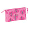 Pennenetui met 2 vakken Minnie Mouse Loving Roze 22 x 12 x 3 cm