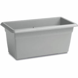 Bloempot Mediterraneo Rechthoekig Grijs Plastic 80 cm