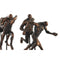 Decoratieve figuren DKD Home Decor Metaal Koper Hars Modern (43 x 11,5 x 19 cm)