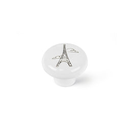 Deurknop Rei e816 Wit Porselein Illustratie Ø 40 x 31 mm 4 Onderdelen