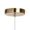 Plafondlamp Kristal Gouden Metaal 11 x 11 x 45 cm