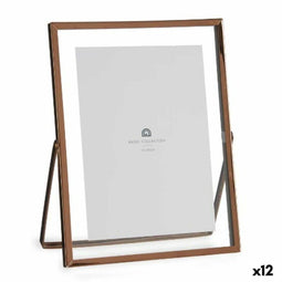 Fotolijsten Koper Metaal Glas Plastic 18,5 x 1 x 23 cm (12 Stuks)