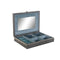 Doos-Juwelenkistje DKD Home Decor Zilverkleurig Hemelsblauw Hout Aluminium 27,5 x 20 x 5,4 cm