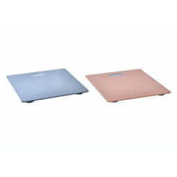 Digitale Personenweegschaal DKD Home Decor Grijs Oranje Gehard glas 28 x 28 x 2 cm (2 Stuks)