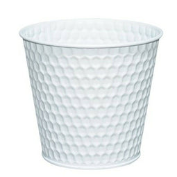 Bloempot Versa Zink Wit Metaal 14 x 12,5 x 14 cm