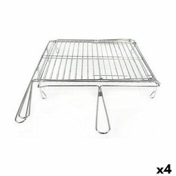 Grill Algon Verchroomd Draaiend Zilverkleurig 45 x 50 x 9 cm (4 Stuks)
