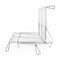 Grill Algon Verchroomd Draaiend Zilverkleurig 45 x 50 x 9 cm (4 Stuks)