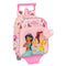 Schoolrugzak met Wielen Princesses Disney Summer adventures Roze 22 x 27 x 10 cm