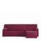 Hoes voor chaise longue met korte armleuning rechts Eysa BRONX Bordeaux 110 x 110 x 310 cm