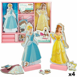 Figuren Princesses Disney 45 Onderdelen 4 Stuks 9 x 20,5 x 1,2 cm
