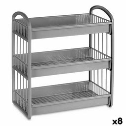 Planken Grijs Plastic 36 x 20,5 x 39,5 cm (8 Stuks)