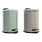 Pedaalemmer DKD Home Decor Beige Groen 3 L Stads (2 Stuks)