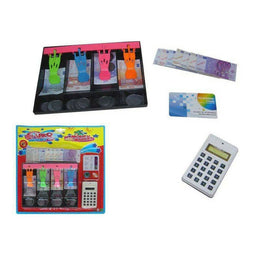 Speelgoedkassa Coins, banknotes and credit card 32 x 37 x 2,5 cm