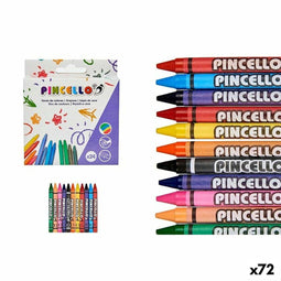 Gekleurde was Jumbo Multicolour Was (72 Stuks)