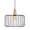 Plafondlamp Zwart Natuurlijk Hout Ijzer 220-240 V 35 x 35 cm